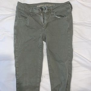 Green American eagle jeans